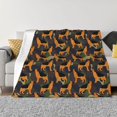 thumbnail image 1 of Fotbe German Shepherd Dog Manta de Franela con Estampado, Manta Ultrasuave para Cama, Sofá, Auto, Hipoalergénica y Antibolitas-80"x60", 1 of 6