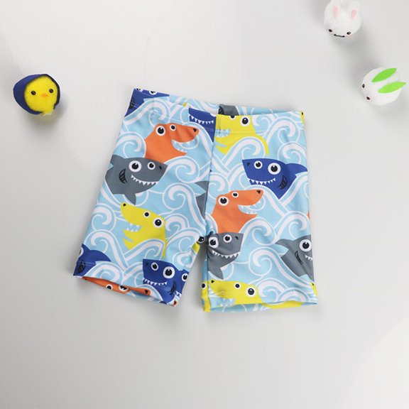 SHenli Little Boys Swim Trunks Size 7 Cartoon Dinosaur Beach Shorts High Stretch Fashion Summer Beach Pool Swimming Shorts Swimwear for Boys Beach Bathing Suit Toddler Swimsuit Swimwear