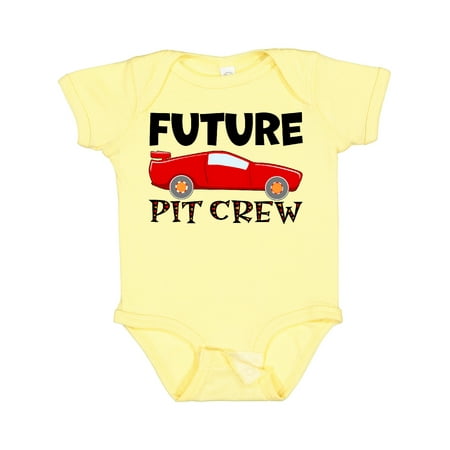 

Inktastic Future Pit Crew Red Race Car Gift Baby Boy or Baby Girl Bodysuit