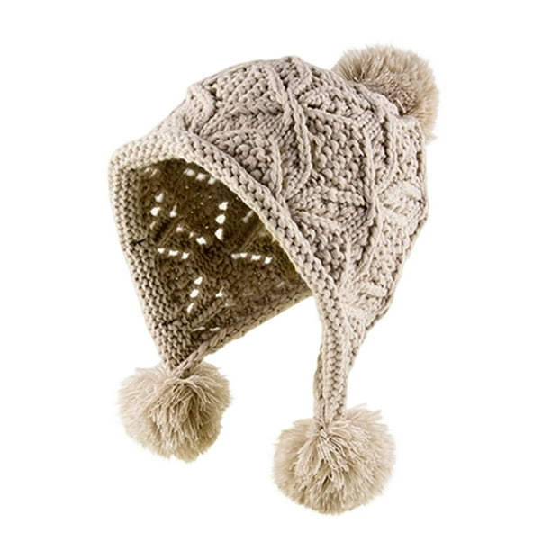 Sombreros para mujer y hombre, otoño e invierno, de lana gruesa, para ciclismo al aire libre, de forro polar, cálidos, de punto, de poliéster.
