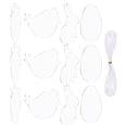 thumbnail image 1 of Weiweiguan 12Pcs Easter Themed Blank Board DIY Painting Pendant Kids Drawing Accessory, 1 of 6