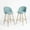 Lagoon Blue, variant on Homy Casa 26" Swivel Counter Height Bar Stools, Set of 2, Kitchen Island & Dining Chairs Ivory