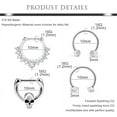 thumbnail image 3 of Briana Williams  Septum Rings 16g Septum Jewelry Surgical Steel Septum Ring Hinged Seamless Horseshoe Septum Piercing, 3 of 7