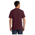 thumbnail image 2 of Port & Company Men's Essential Cotton T-Shirt with Pocket Athletic Maroon Large, 2 of 6