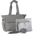 thumbnail image 6 of Babbleroo Flo Diaper Bag Gray-14-Pocket Luxury Puffer Tote with Laptop Sleeve, Changing Mat & Wet Bag for Moms & Dads, 6 of 8