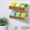 thumbnail image 3 of Tea Bag Holder - Wall Mounted Tea Organizer with 6 Compartments for Table or Wall, 3 of 6