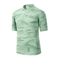 thumbnail image 3 of AHMOMEI Camouflage Men Polo Shirts Lightweight Quick Dry Mens Dress Shirts Short Sleeve Sun Protection Collared Mens Golf Shirt, 3 of 5