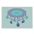 thumbnail image 2 of Blue Mandala Cutting Board, Dreamcatcher with Feathers and Mandala Hippie, Decorative Tempered Glass Cutting and Serving Board, in 3 Sizes, by Ambesonne, 2 of 5