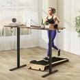 thumbnail image 4 of Costway 63 x 24 Inch Sit Stand Desk Height Adjustable Electric Standing Desk Brown, 4 of 10