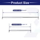 thumbnail image 4 of 1 Set 22inch 67lbs/300N Silver Tone Lift Supports Struts Shocks Gas Spring with Ball Stud Mounting Bracket Universal for RV Car Truck Boat, 4 of 8