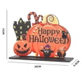 thumbnail image 1 of Decoraciones de madera de calabaza de Halloween, decoraciones navideñas para el hogar, diseño de escena de fiesta de bar, 1 of 5