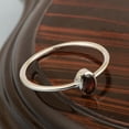 thumbnail image 4 of Bezel Set 5X3mm Oval Cut Garnet 925 Sterling Silver Solitaire Women Stacking Ring, 4 of 7
