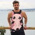 thumbnail image 6 of Salouo Cute Axolotl Sakura Blossoms B for Men's Tank Tops,Sleeveless Muscle Shirts for Men Quick Dry Workout Tank Top Gym Muscle Tee Fitness Bodybuilding Sleeveless T Shirt-Small, 6 of 7