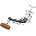thumbnail image 2 of Fishing Reel Modification Accessories Rocker Arm * 1 Fishing Reel Conversion Handle & Stylish Aluminum and Wood Cranking Arm for Fishing Reel Modification, 2 of 2