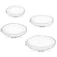 thumbnail image 6 of Wood Tree Bark Indented Display Tray Serving Plate Platter Charger, 6 of 10