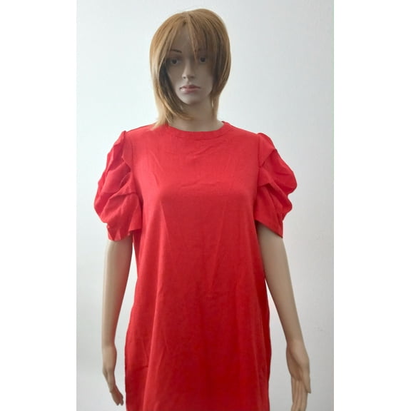 Women’s Dress Red Puff Sleeve Size XL
