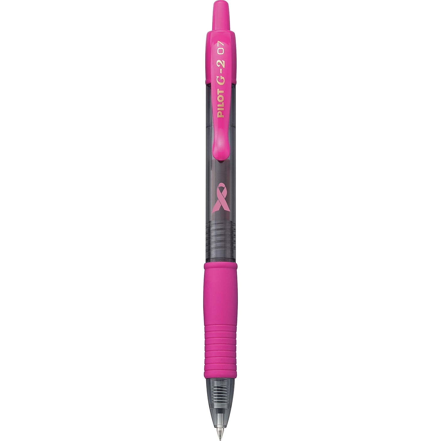 Pilot G2 BCA Retractable Gel Ink Pens, Fine Point, 0.7 mm, Black Ink, 48 Count