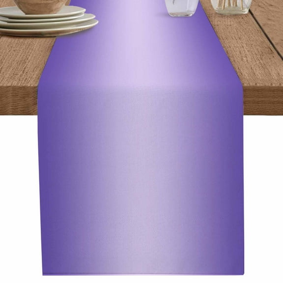 nqOlkjepod Purple Ombre Table Runner 90 Inches Long Farmhouse Dress Scarves, Modern Gradient Abstract Art Dining Tablerunner for Coffee Table/Kitchen Island/Party Décor, 13" x 90"
