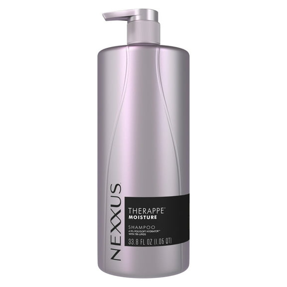 Nexxus Therappe Moisturizing Shampoo for Dry Hair Ultimate Moisture Silicone-Free, Moisturizing ProteinFusion with Elastin Protein and Green Caviar, 33.8 fl oz