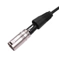 thumbnail image 3 of Labymos RJ45 Male Network Connector to 3-Pin Mini XLR Male Extension DMX512 Cable Stage Studio Cables Wires Silver 1m, 3 of 6