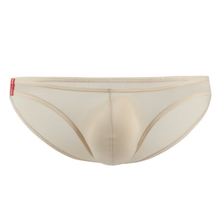 

HEVIRGO Sexy Men Breathable U Convex Bulge Pouch T-Back Thong Briefs Low Rise Underwear