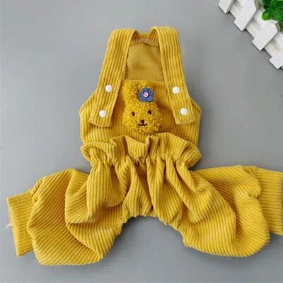 Mono bonito para perro, ropa para perro, monos con correa rosa y amarilla, ropa para Chihuahua, monos para mascotas, pijamas para perros pequeños y medianos, XXL