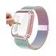 thumbnail image 1 of wonima11 Compatible with Fitbit Versa Bands, Versa 2 Stainless Steel Metal Band Mesh Replacement Bracelet Wristband with Protective Case Compatible with Fitbit Versa 2 1 Watch, Colorful, 1 of 1