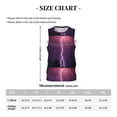 thumbnail image 4 of Naloa Thunderstorm Violet Purple Basketball Jersey Reversible Men's Mesh Athletic Sports Shirts Training Practice S-4XLX-Large, 4 of 6