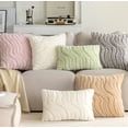 thumbnail image 3 of AUQ 4Pcs Pillow Covers,Velvet Throw Outdoor Pillows,Soft Velvet Satin Pillowcase,Style 15, 3 of 3