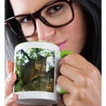 thumbnail image 2 of 3drose, Happy Squirrel, 15oz Two-tone Green Mug, 2 of 6