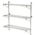 thumbnail image 2 of Nexel Poly-Green Wall Mount Wire Shelving, 36"W x 18"D x 54"H 3-Shelf Starter, 2 of 3