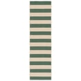 thumbnail image 2 of Safavieh Courtyard Ermintrude Striped Indoor/Outdoor Runner Rug, Beige/Dark Green, 2'3" x 8', 2 of 10