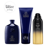 Oribe Brilliance & Shine Shampoo and Conditioner and Impermeable Anti-Humidity Spray (8.5/6.8/5.5oz)