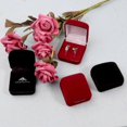thumbnail image 3 of Small Velvet Jewelry Box for Rings, Pendants, and Brooches - Portable Storage Case for Gifts and Special Occasions, 3 of 5
