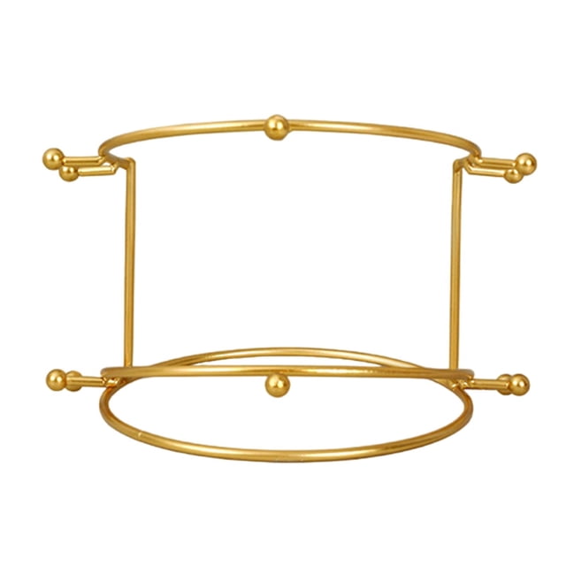 Tachiuwa Wedding Tiara Support Stand Metal Jewelry Hanging Tiaras Display Stand for Gold 2 Tier