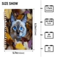 thumbnail image 3 of WOBOGO Blue Eyes Cat Notebook College Horizontal Grid Paper Ink Spill Resistant Water Resistant Cover 8.3x5.7x0.4in, 3 of 8