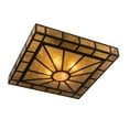 thumbnail image 5 of Meyda Tiffany 194853 Mission Prime 4 Light 43" Wide Semi-Flush Square Ceiling Fixture -, 5 of 7