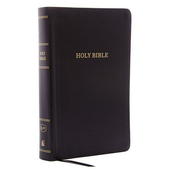 KJV, Reference Bible, Personal Size Giant Print, Bonded Leather, Black, Indexed, Red Letter Edition (Large Print) (Hardcover)