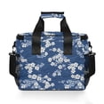 thumbnail image 7 of FORMRS Insulated Cooler Bag 24 Cans Capacity Soft Leakproof Lunch Box with Side Pockets, Floral Ocean Waves, 7 of 7