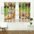 thumbnail image 1 of RYLABLUE Rideaux de Cuisine Motif Tigre, Deux Pièces 26x39 Pouces, 1 of 4