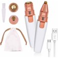 TRAHOOFacial Hair Removal for Women & Eyebrow Trimmer 2 in 1, Electric
