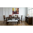 thumbnail image 2 of Jofran Urban Icon Contemporary 66" Extension Glass Inlay Dining Table, 2 of 6