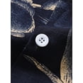 thumbnail image 4 of Camisas De Para Hombre Camisa de manga corta de verano casual de primavera con botones impresos para hombre y blusa de hombre abstracta (Black, S), 4 of 5
