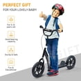 thumbnail image 3 of Adjustable Kids Pro Stunt Scooter Children Street Bike Bicycle Ride On with 12” Tire (Black), 3 of 7