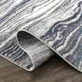 thumbnail image 4 of Abani Mist Collection Rippling Sand 6' x 9' Blue Grey Modern Area Rug, 4 of 5