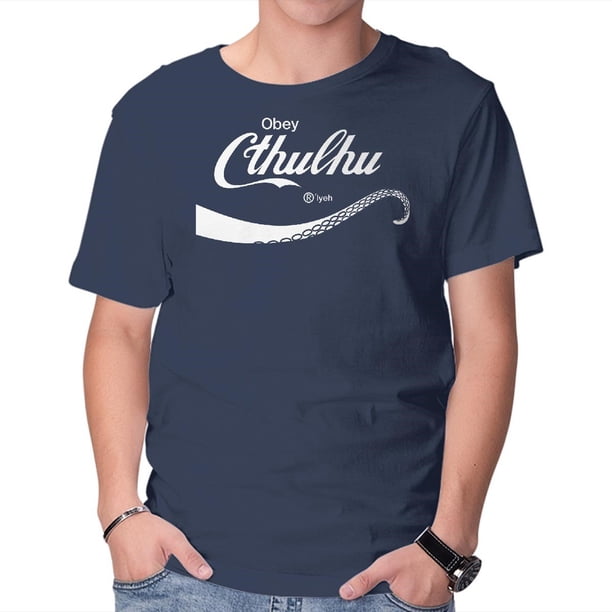 Teefury Men S Graphic T Shirt Obey Cthulhu Logo Humor Navy 3xl Walmart Com Teefury Men S Graphic T Shirt Obey Cthulhu Logo Humor Navy 3xl Walmart Com