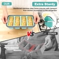 thumbnail image 4 of Silicone Freezer Trays with Lid,2-Pack 1 Cup Silicone Freezer Molds Stackable Souper Cubes Ice Cube Tray for Meal Prep & Freezing Soup, Stews, Sauces,BAP Free, 4 of 9