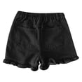 thumbnail image 7 of Only Moment Women's Summer Sweat Shorts Polyester,Cotton High Waisted Summer Workout Lounge Shorts with Pockets High Waisted Jean Shorts Wowomen Black,XL, 7 of 7