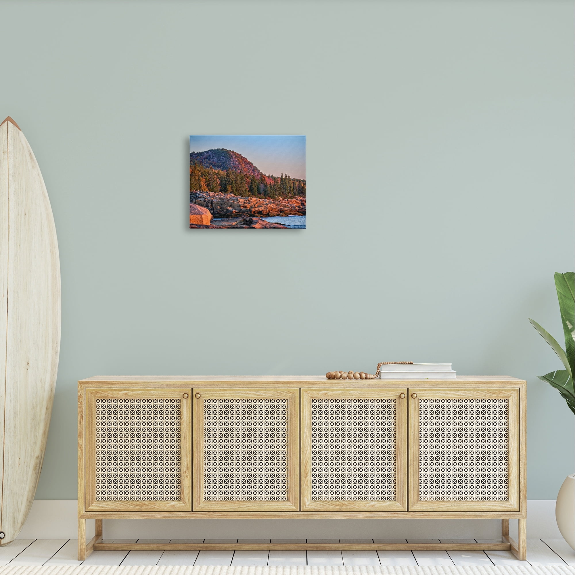 Stupell Rocky Seaside Mountain Cliff Landscape Photography Gallery Wrapped Canvas Print Wall Art
