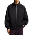 thumbnail image 2 of PNTUTB Fashion Men's Jacket Full Zip Stand Collar Long Sleeve Coat Solid Color Casual Comfort Daily Trendy Versatile Outwear with Pockets, 2 of 6